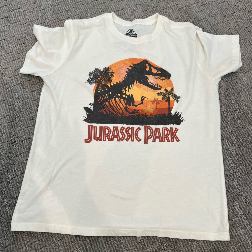 Jurassic Park Women's Graphic Tee - White